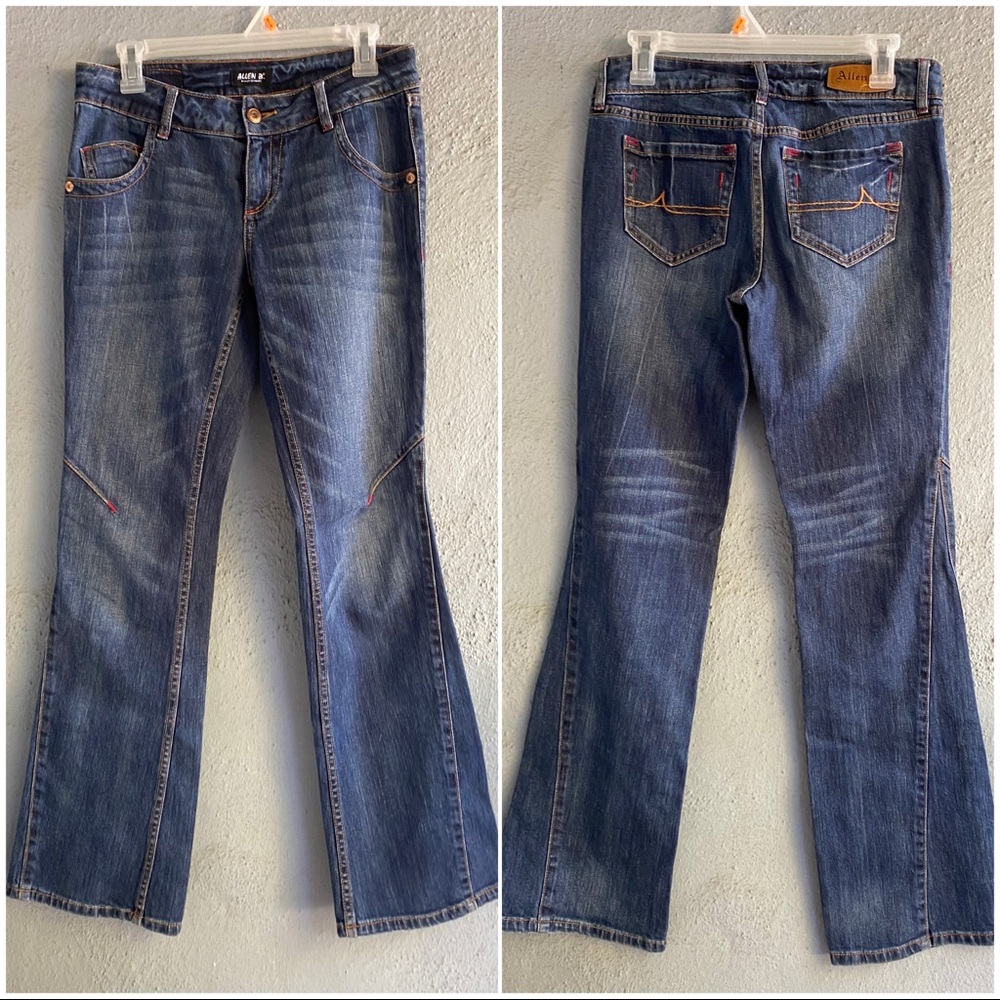 Vintage ALLEN B. By Allen Schwartz Fit & Flare Blue Jeans Size 4 | EUC